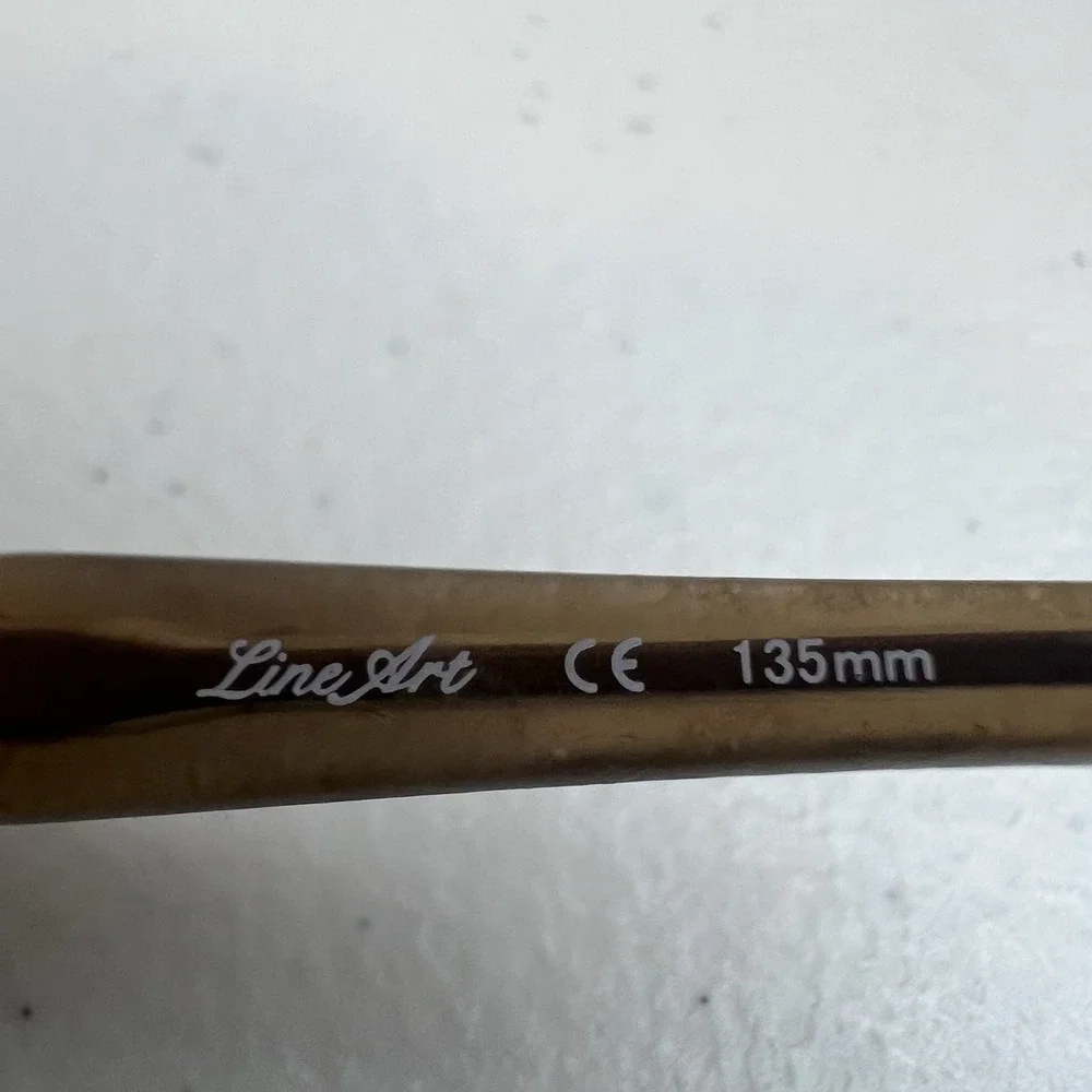 CHARMANT LINEART XL2015‎ Titan Japan Brown Half Rim Eyeglasses Frame 52-17-135